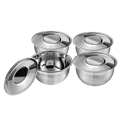 Kraft Stainless Steel Serving Bowl Set of 2 pcs with Stainless